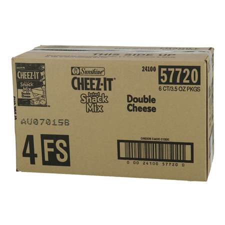 CHEEZ-IT Cheez-It Double Cheese Crackers Snack Mix 3.5 oz. Bag, PK6 2410057720